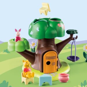 Playmobil 1.2.3 & disney winnie the pooh & piglet casa del árbol