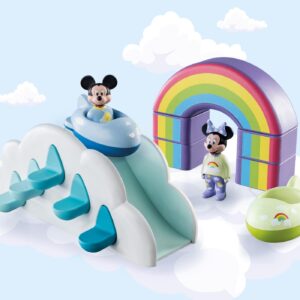 Playmobil 1.2.3 & disney mickey y minnie casa en las nubes