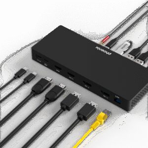 Hub phoenix tipo c docking statión 14 en 1 pd 100w para portátil