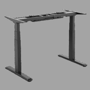 Signa estructura ajustable para escritorio doble motor y 3 segmentos negra