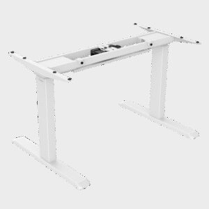 Signa estructura ajustable para escritorio doble motor y 3 segmentos blanca