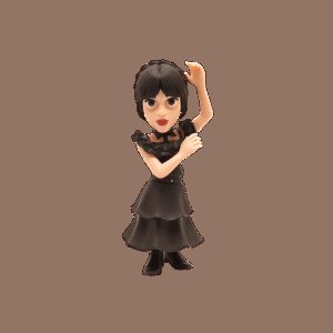 Figura minix wednesday (vestido baile) 12 cm
