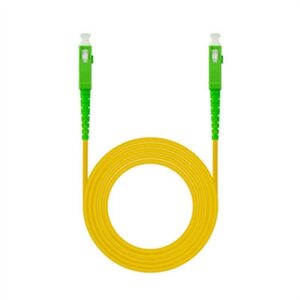 Latiguillo cable fibra optica mono nanocable sc - apc lszh amarillo 5m