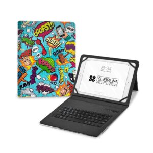 Funda + teclado subblim keytab pro 11 pulgadas trendy comic