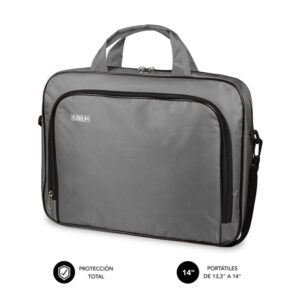 Maletin subblim oxford para portatil 13.3 pulgadas - 14 pulgadas gris