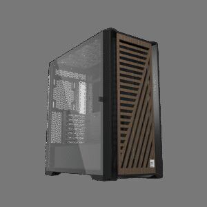 Caja ordenador phoenix gaming artisan noble negra frontal de madera atx filtros antipolvo tipo c