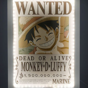 Lampara led neon teknofun madcow entertainment wanted one piece luffy 40 cm
