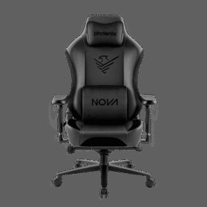 Nova silla gaming alta gama fabricada en cuero negro