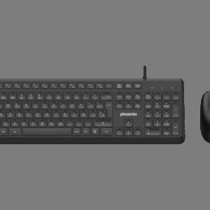 Phoenix combo teclado multimedia + ratón con cable usb 1200dpi