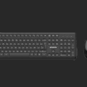Phoenix combo teclado multimedia + ratón inalámbrico con receptor usb 1600dpi