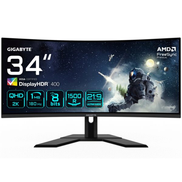 Monitor gaming gigabyte g34wqcp 34 pulgadas 3440x1440 va 1500r