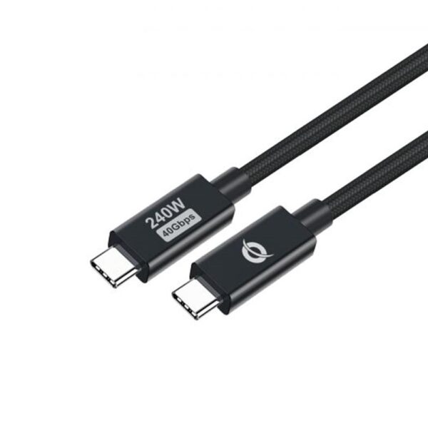 Cable usb - c conceptronic macho -  macho 1.2m pd 3.1 240w 48v 5a 480mbps e - mark