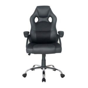 Silla de oficina equip 651016 negra respaldo acolchado ergonomica