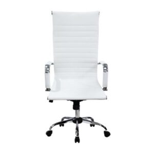 Silla de oficina equip 651017 blanca ergonomica respaldo alto