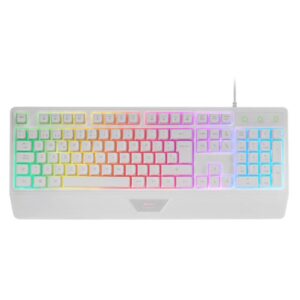 Teclado mars gaming mk124 blanco