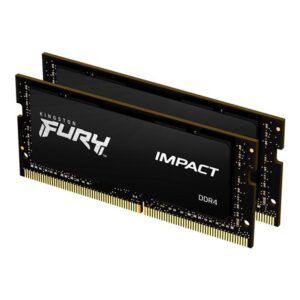 Memoria ram ddr4 64gb 2x32gb kingston - 3200mhz - pc4 - 25600 - fury impact - cl20 - 1.2v - sodimm