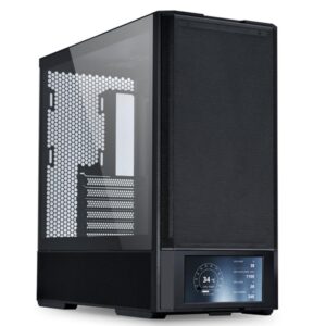 Caja ordenador gaming lian li lancool 207 lcd atx argb cristal templado negra