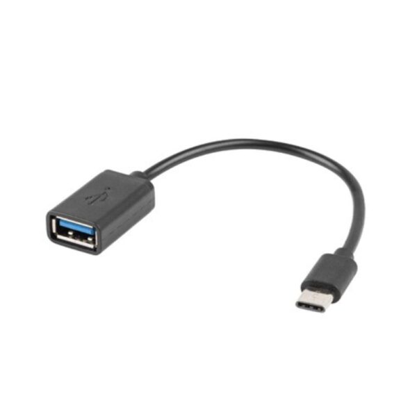 Adaptador usb tipo c a usb tipo a lanberg 15cm -  macho - hemra -  negro
