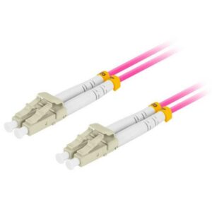Cable fibra optica lanberg multi lc -  upc -  lc -  upc duplex om4 50 - 125 lszh vi - 0.5m