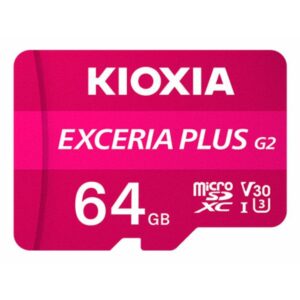 Tarjeta memoria micro sd kioxia 64gb exceria plus g2 w - adaptador