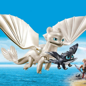 Playmobil como entrenar a tu dragon furia diurna y bebe dragon con niños