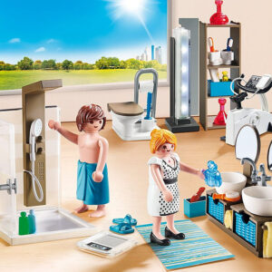 Playmobil ciudad casa moderna baño