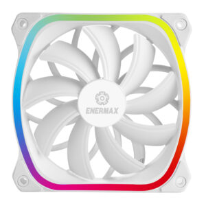 Ventilador caja gaming enermax squa rgb 120 mm blanco