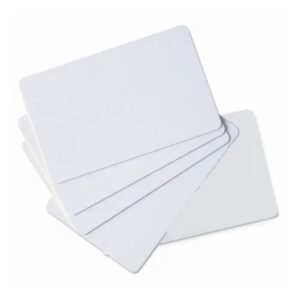 Tarjeta pvc blanca zebra premier pack - 100u