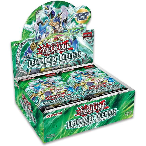 Caja de sobres de cartas yu - gi - oh synchro storm 24 sobres inglés