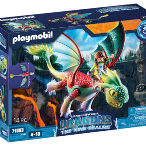 Playmobil dragones: nine realms: feathers & alex