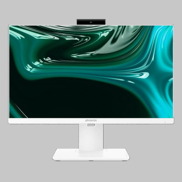 Ordenador pc all in one aio phoenix unity 23.8 pulgadas fhd ajustable altura y rotativo - web cam -  intel i5 12400 - 16 gb ddr4 - 1 tb ssd  blanco windows 11