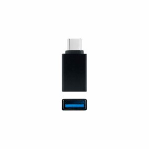 Adaptador usb a a usb c nanocable negro - hembra -  macho