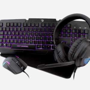 Kit teclado + raton + auriculares + alfombrilla gaming coolbox x - wing 2