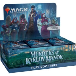 Caja de sobres magic the gathering play booster murders at karlov manor inglés