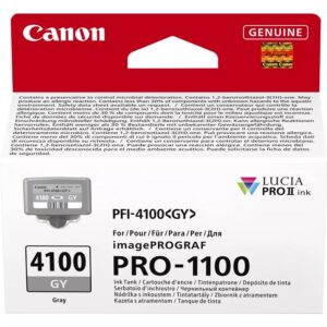 Cartucho canon pfi - 4100gy gris