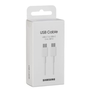 Cable samsung original ep - dx310jwegeu usb tipo c -  usb tipo c blanco 1.8m