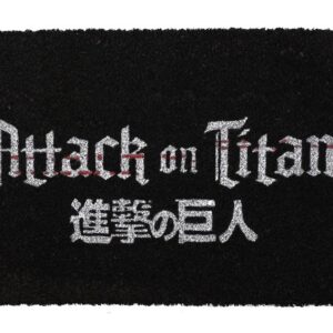 Felpudo 60x40 cm logo attack on titan