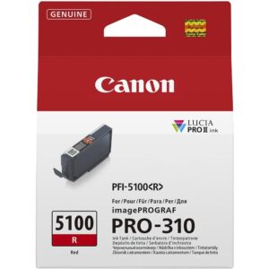 Cartucho tinta canon pfi - 5100 rojo