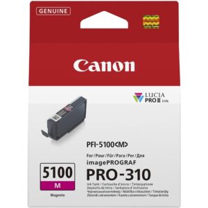 Cartucho tinta canon pfi - 5100 magenta