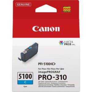 Cartucho tinta canon pfi - 5100c cian
