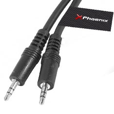 Cable de audio mini jack  3.5 mm m - m estéreo de 3 m