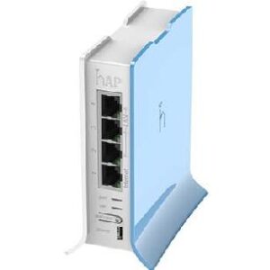 Mikrotik router board rb - 941 - 2nd - tc hap lite formato torre 650mhz cpu 32mb ram 4xlan 2.4ghz 802b - g - n 2x2 wireless