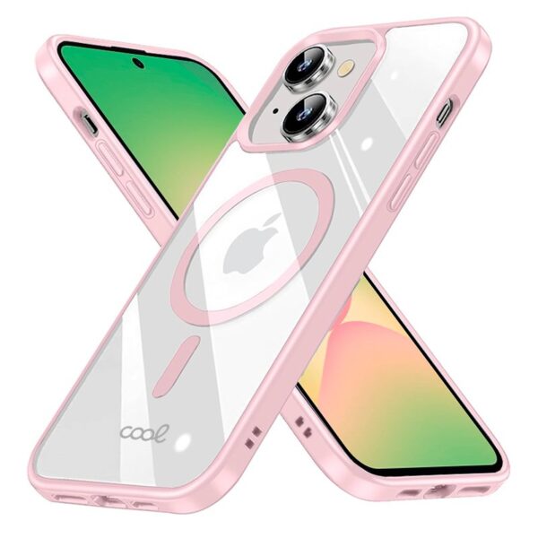 Carcasa COOL para Samsung A566 Galaxy A56 5G Magnética Borde Rosa - Imagen 2