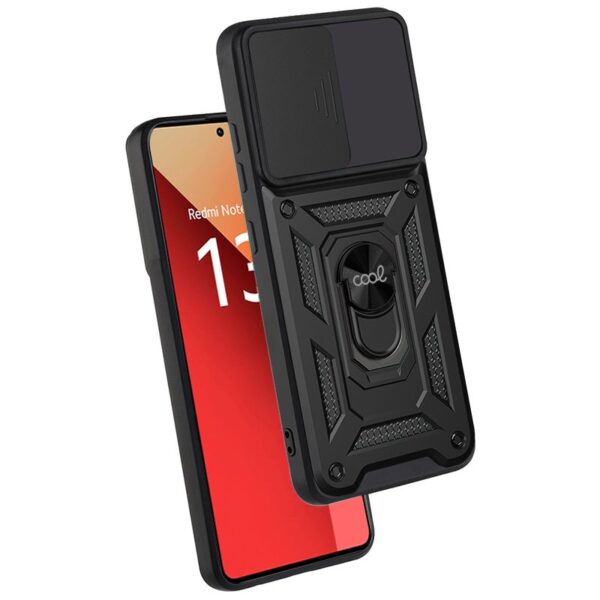 Carcasa COOL para Xiaomi Redmi Note 13 Pro / Note 14S / Poco M6 Pro Hard Ring Negro - Imagen 3