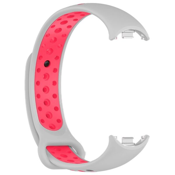 Correa COOL para Xiaomi Smart Band 8 / 9 / 10 Sport Gris-Rosa - Imagen 2