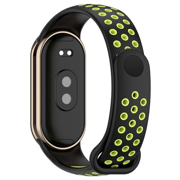 Correa COOL para Xiaomi Smart Band 8 / 9 / 10 Sport Negro-Verde - Imagen 3