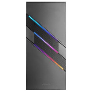Caja ordenador mars gaming mcu3 premium atx 1 x usb 3.0 2 x usb 2.0 1 x 120mm argb