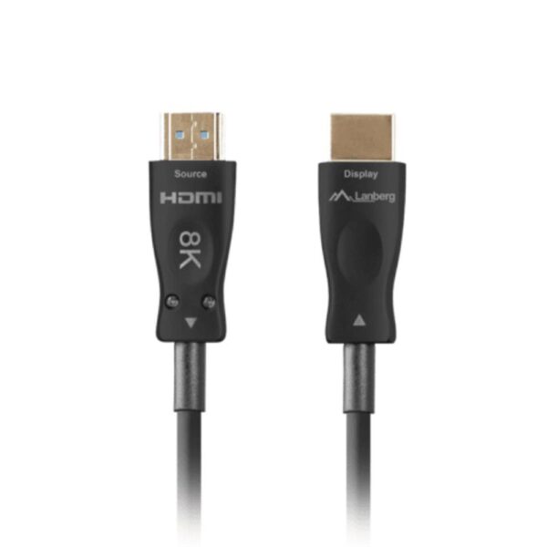 Cable hdmi aoc lanberg v2.1 m - m optico activo 8k 60hz 50m negro