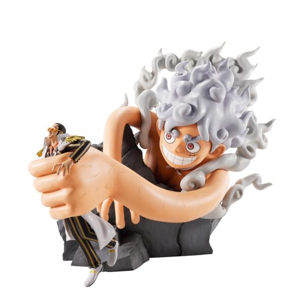 Figura bandai ichibansho one piece revible moment monkey d. luffy gear 5 vs borsalino burst enrgy