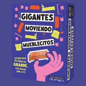 Juego de mesa gigantes moviendo mueblecitos